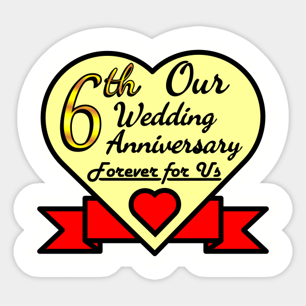 6th wedding anniversary Sticker by POD_CHOIRUL